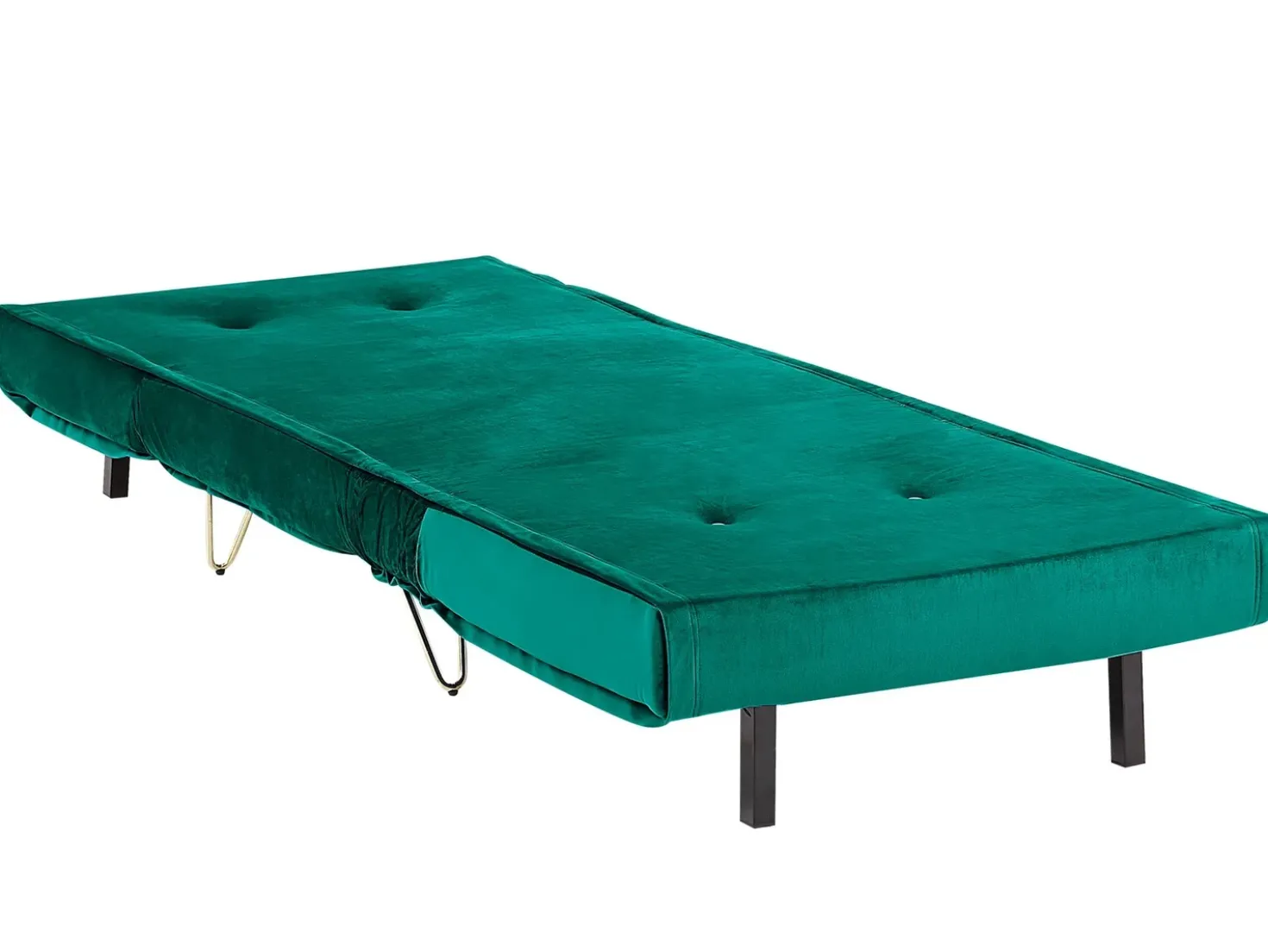 Divano letto singolo VESTFOLD Velluto Verde scuro