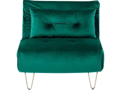 Divano letto singolo VESTFOLD Velluto Verde scuro