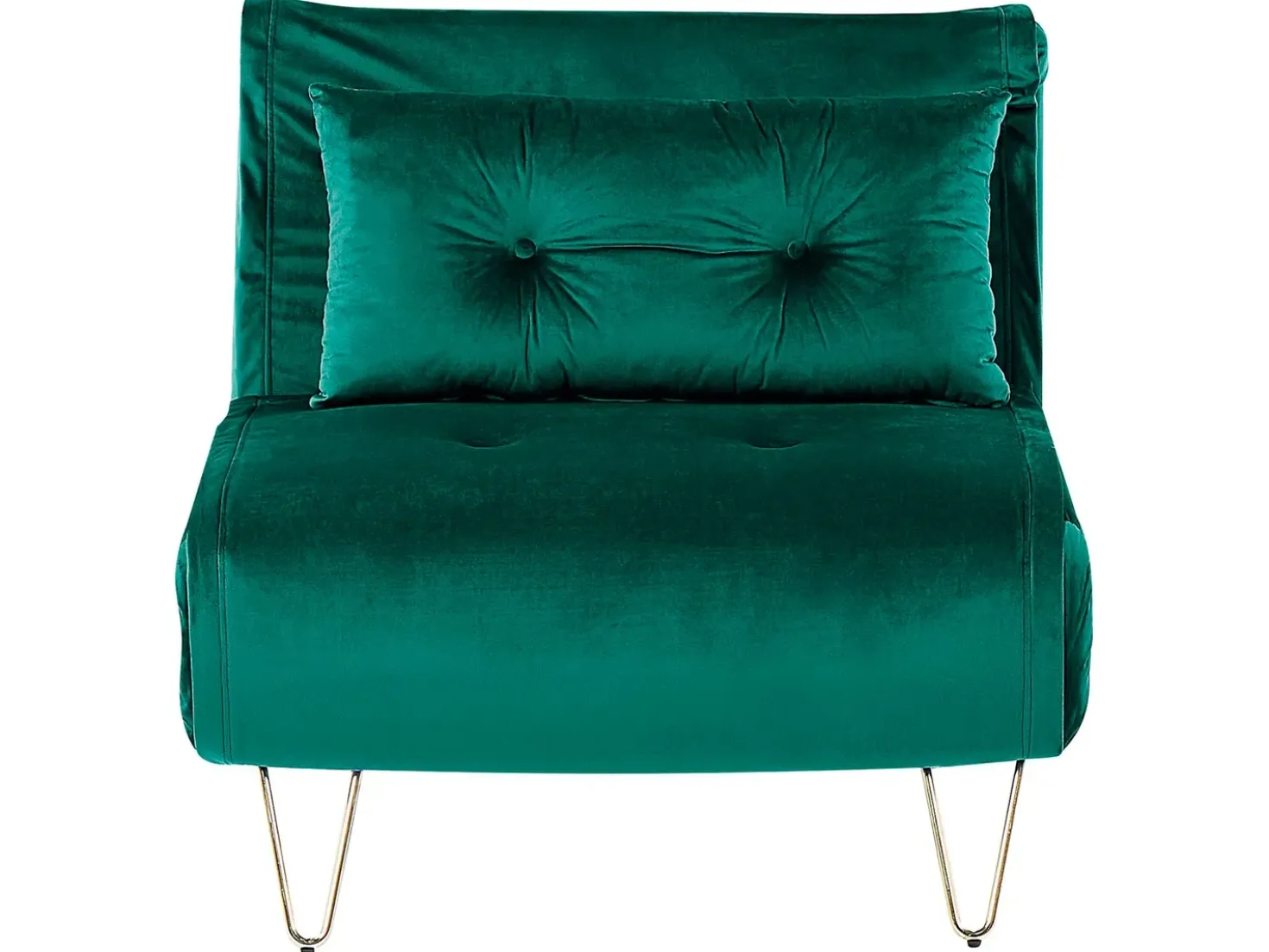 Divano letto singolo VESTFOLD Velluto Verde scuro