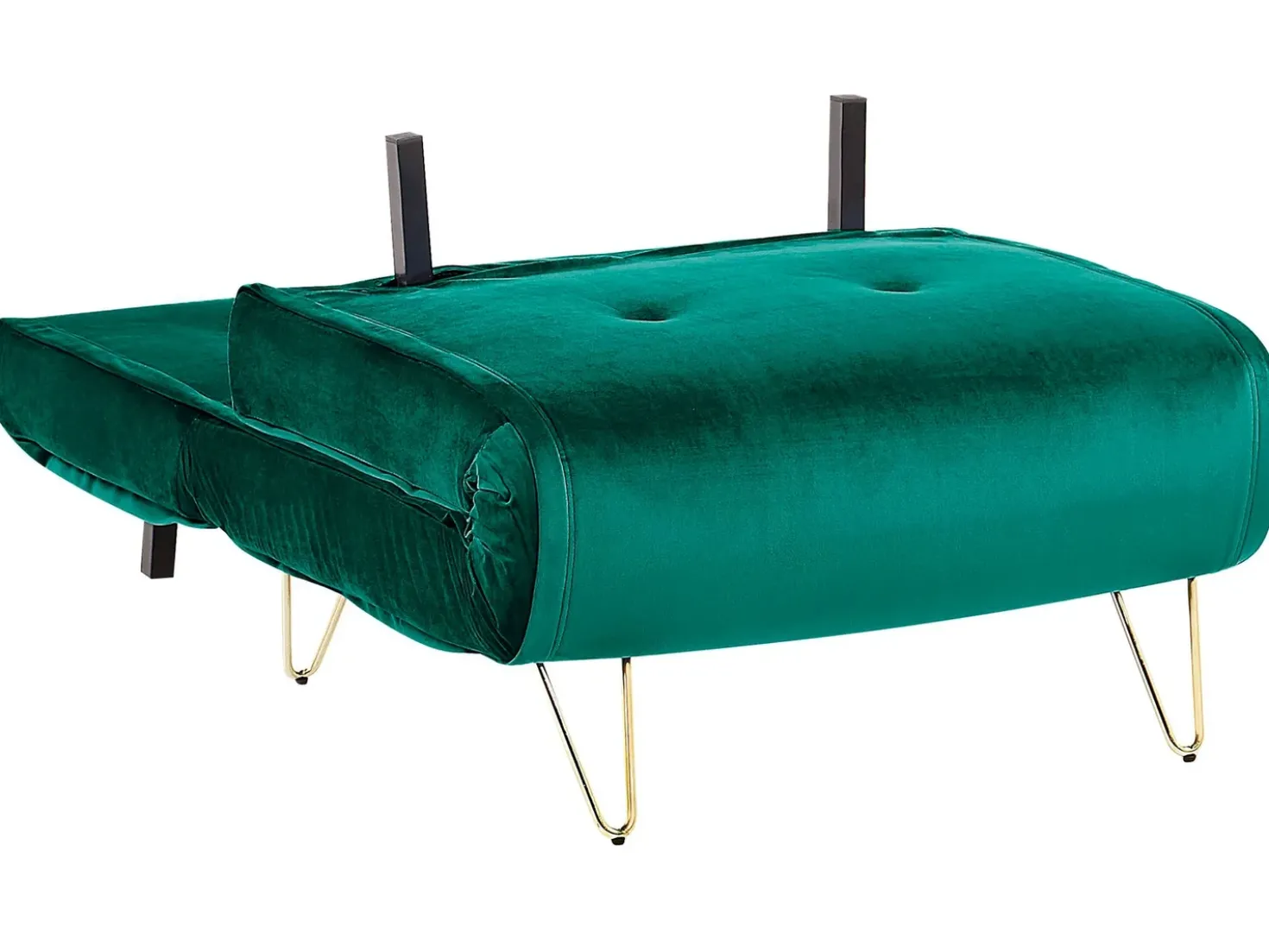 Divano letto singolo VESTFOLD Velluto Verde scuro