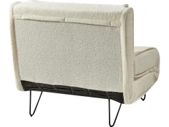 Divano letto singolo VESTFOLD Bouclé Bianco sporco