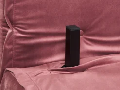Divano letto singolo VESTFOLD Velluto Rosa
