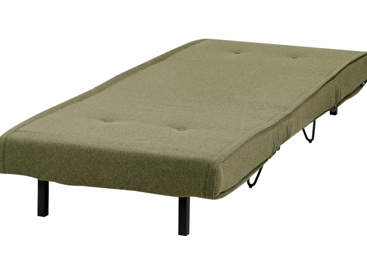 Divano letto singolo VESTFOLD Tessuto Verde oliva