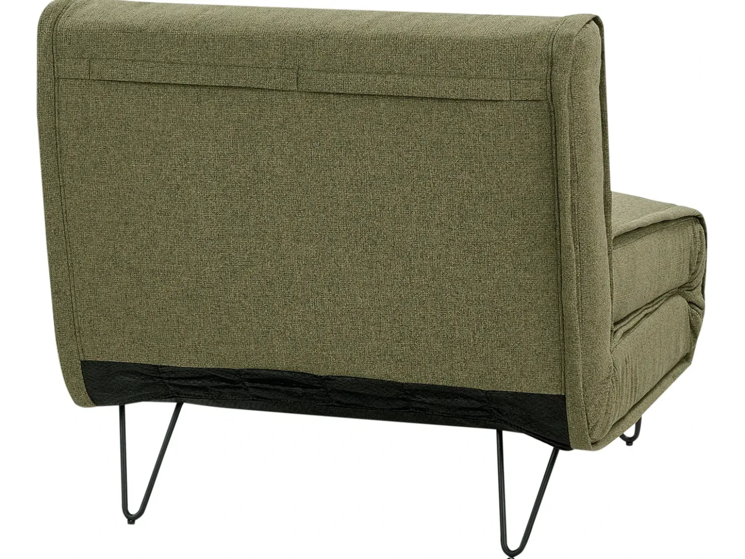 Divano letto singolo VESTFOLD Tessuto Verde oliva