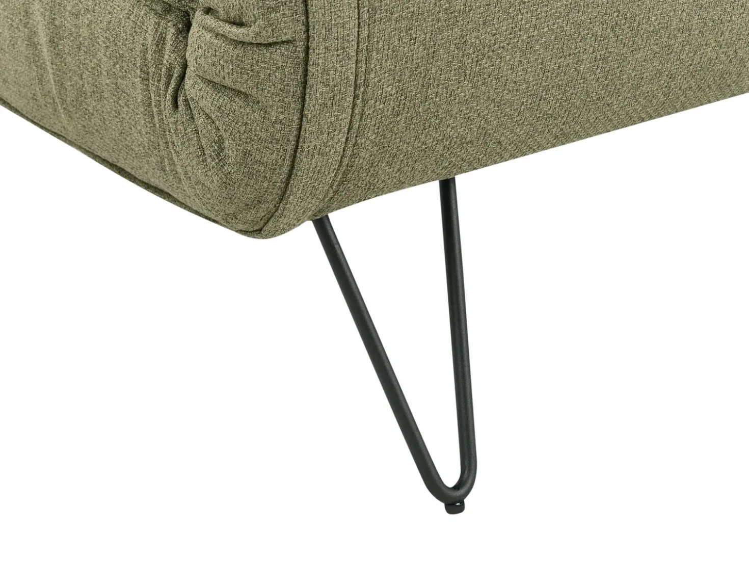 Divano letto singolo VESTFOLD Tessuto Verde oliva