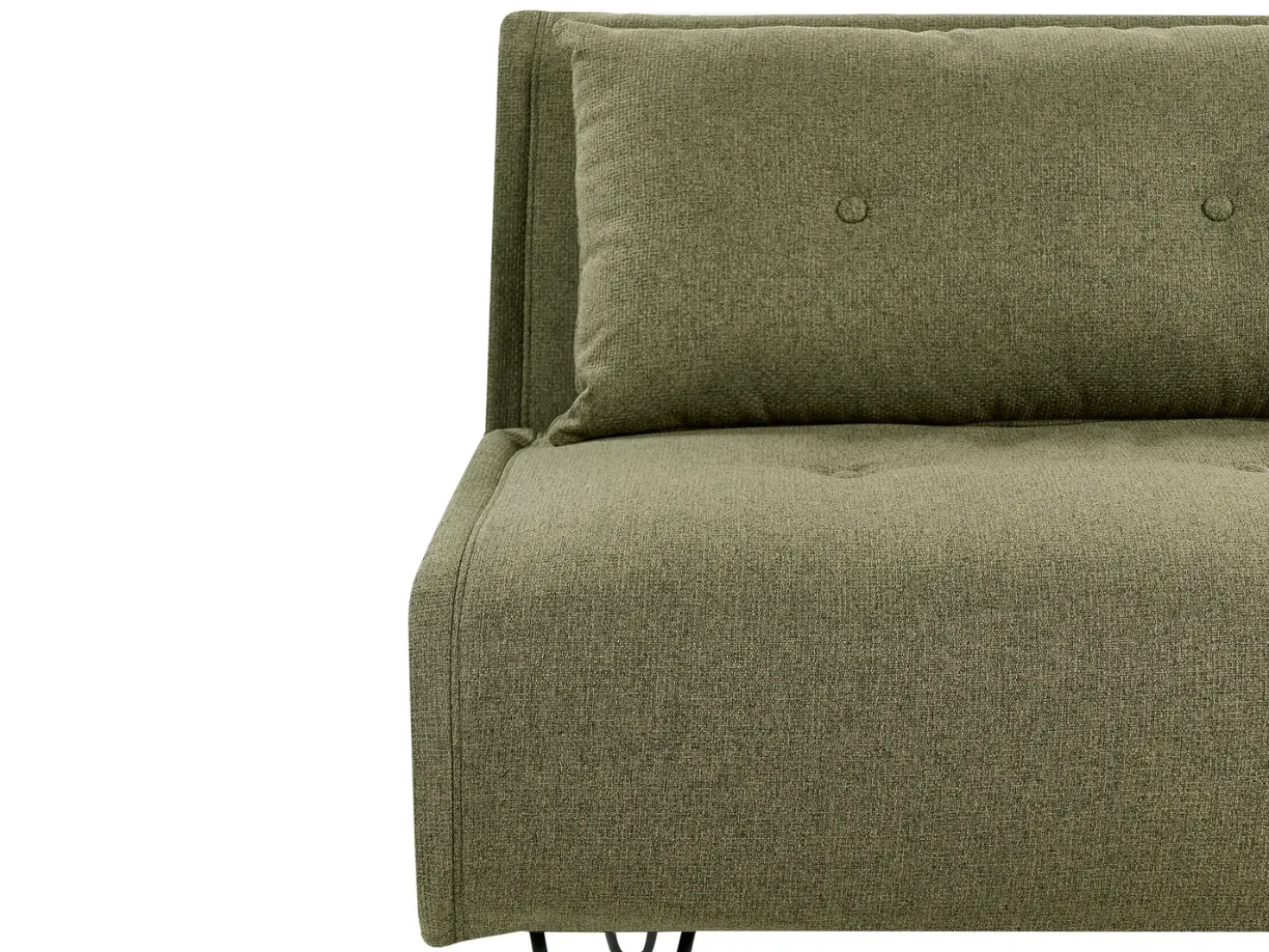 Divano letto singolo VESTFOLD Tessuto Verde oliva