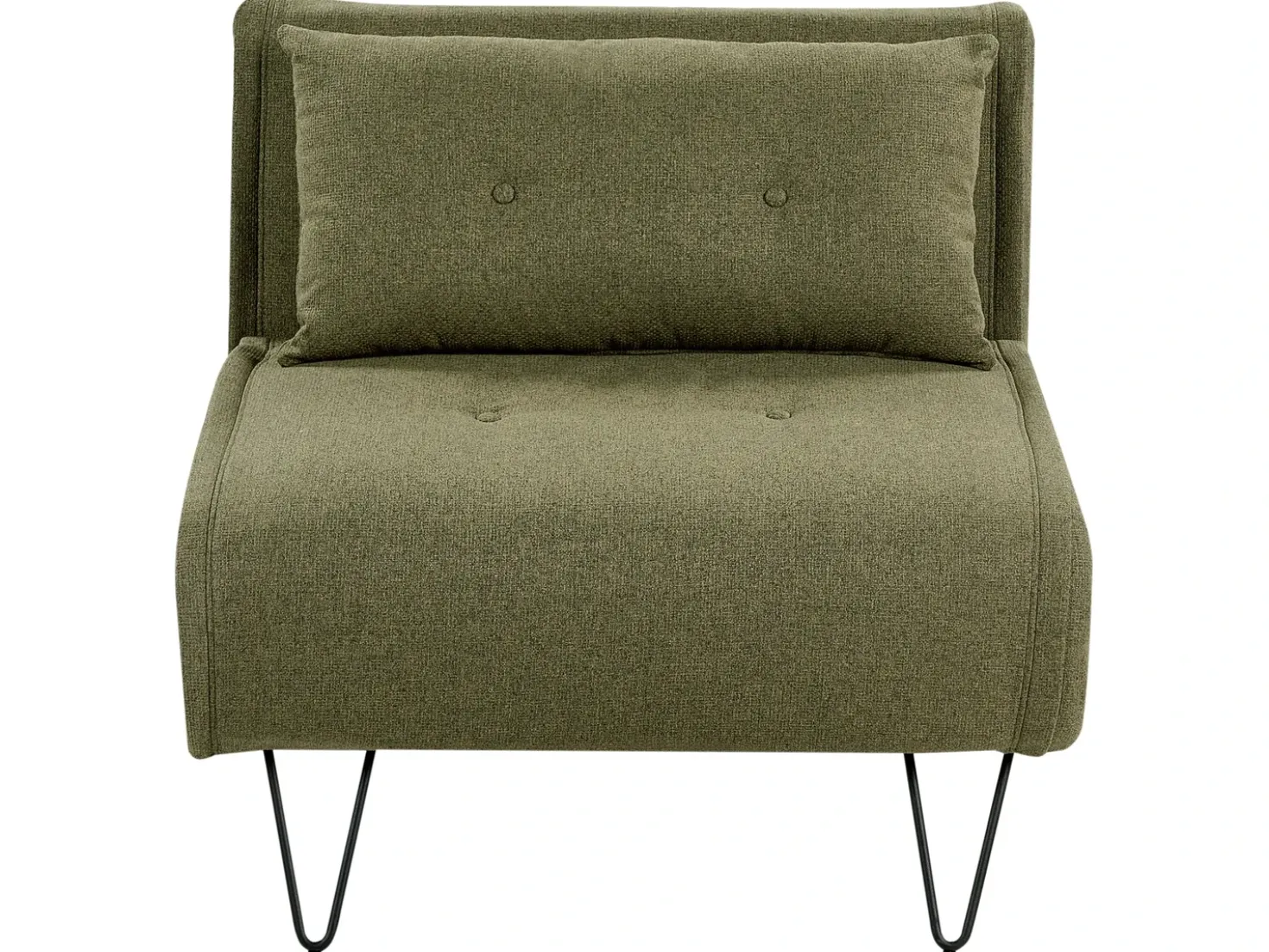 Divano letto singolo VESTFOLD Tessuto Verde oliva