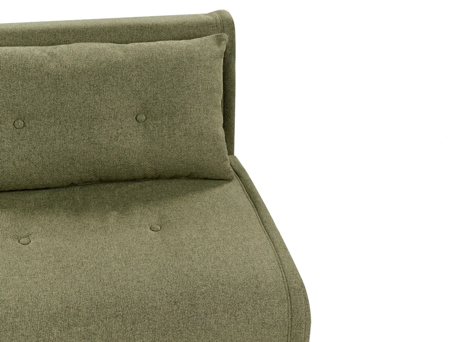 Divano letto singolo VESTFOLD Tessuto Verde oliva