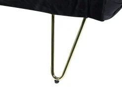 Divano letto singolo VESTFOLD Velluto Nero