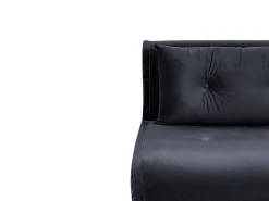 Divano letto singolo VESTFOLD Velluto Nero