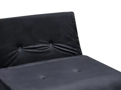 Divano letto singolo VESTFOLD Velluto Nero