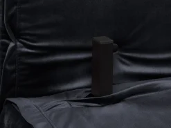 Divano letto singolo VESTFOLD Velluto Nero