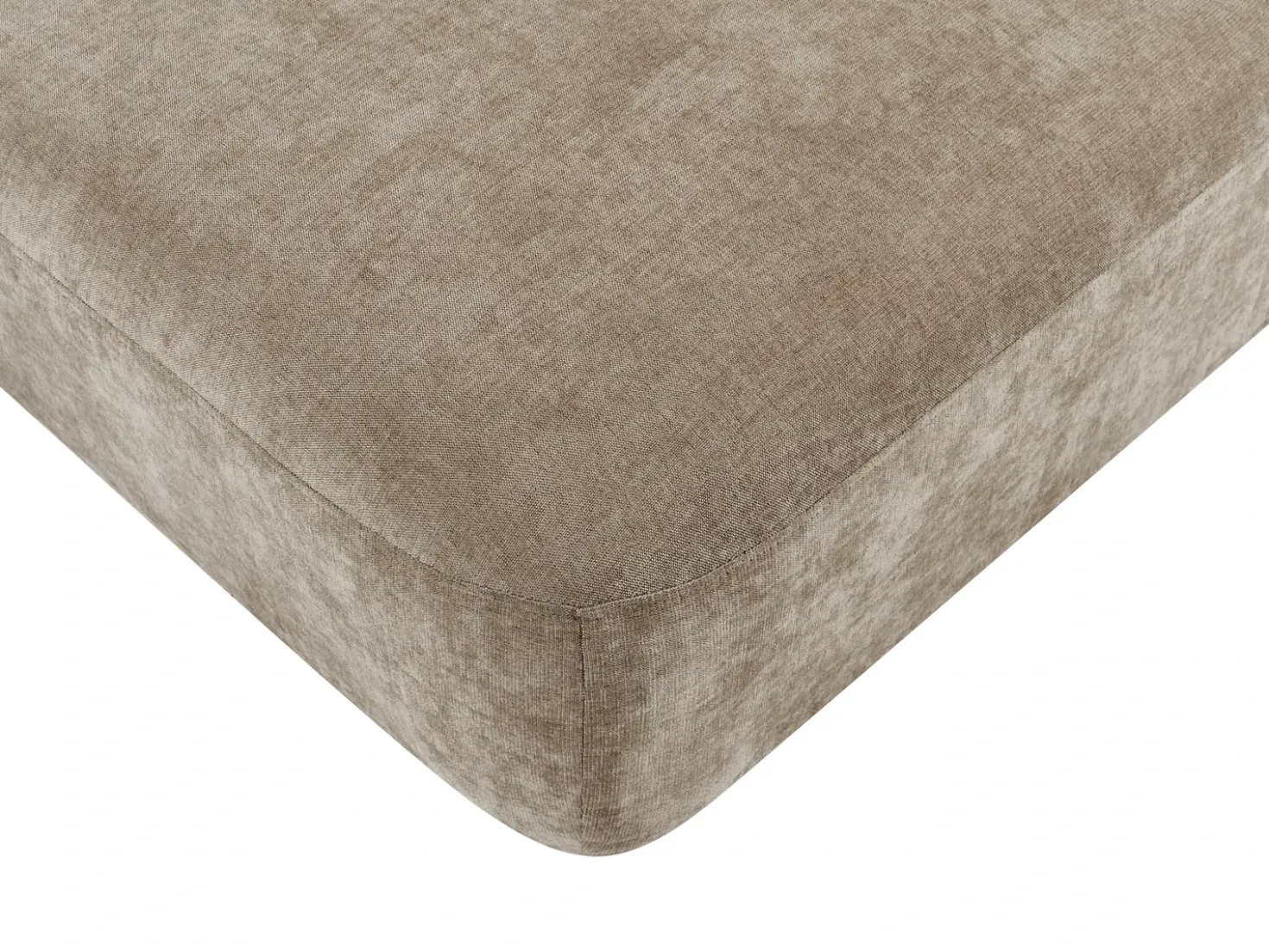 Divano modulare 2 posti AMLI Tessuto Beige con ottomana