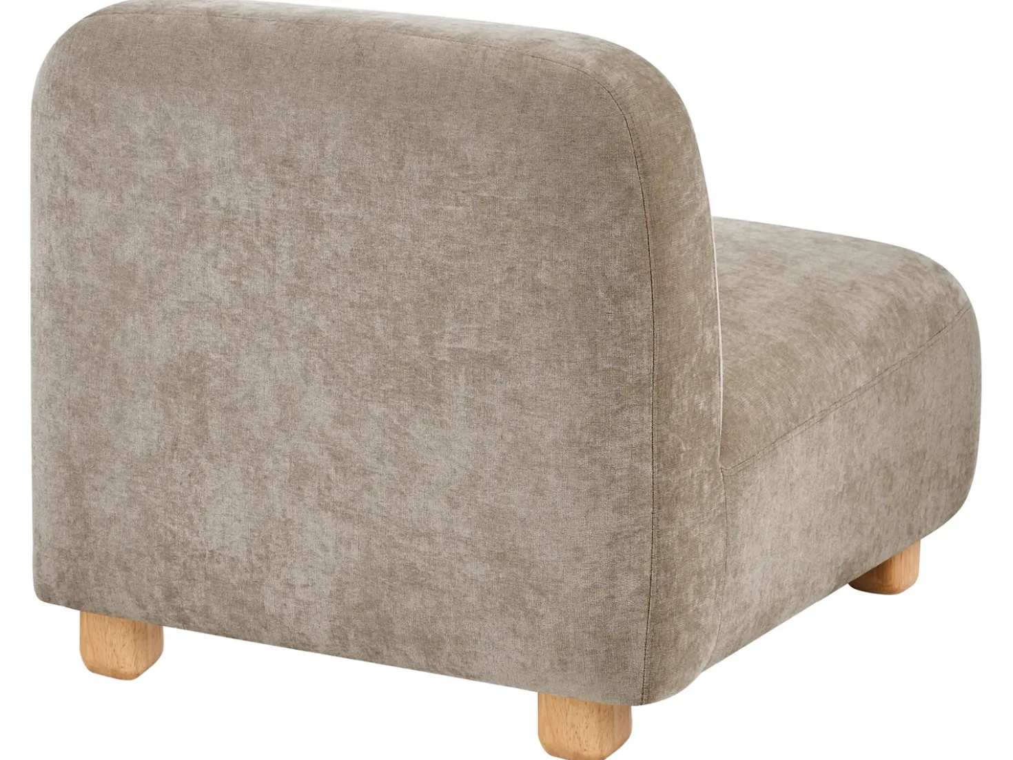 Divano modulare 2 posti AMLI Tessuto Beige con ottomana