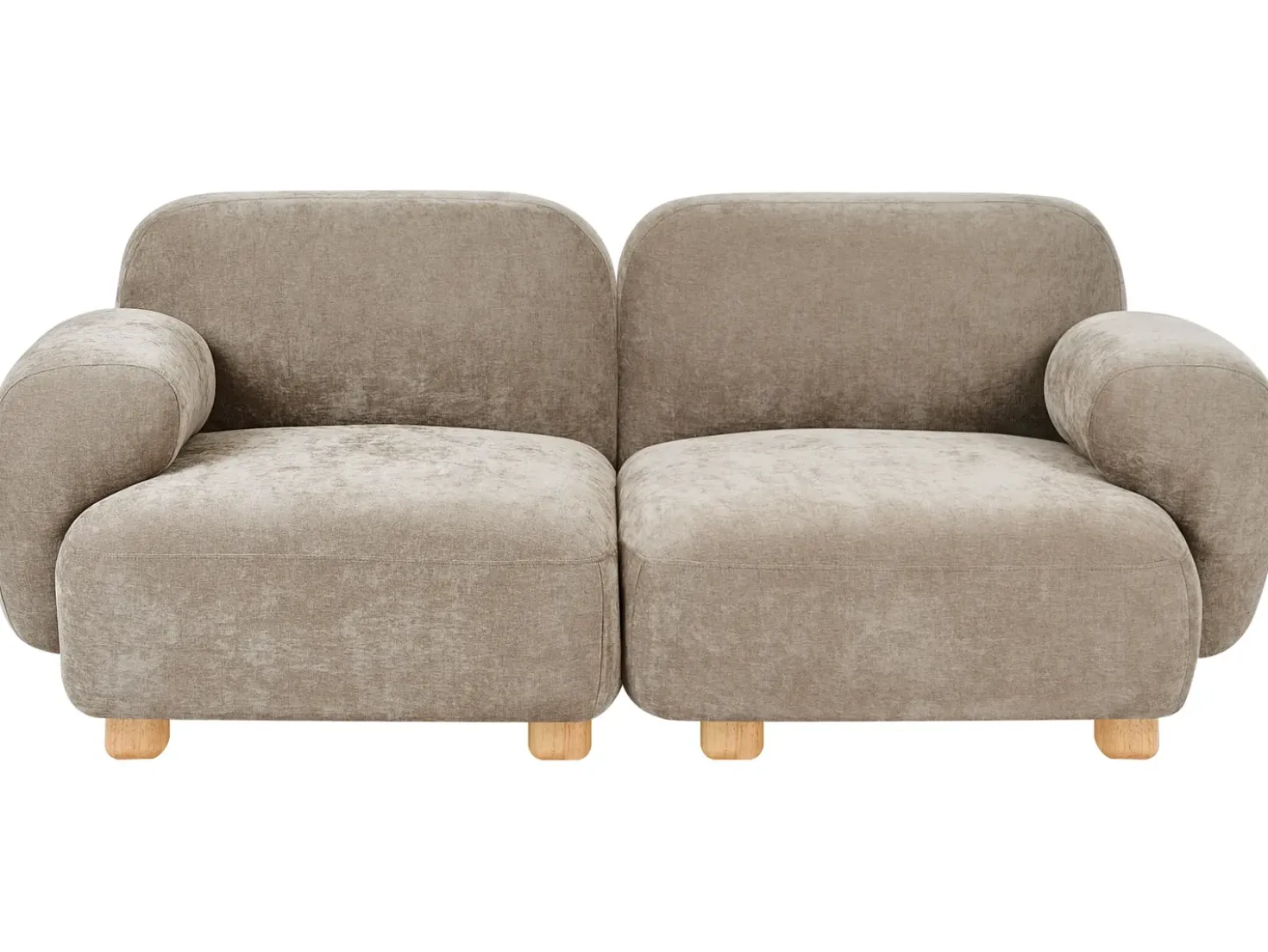 Divano modulare 2 posti AMLI Tessuto Beige