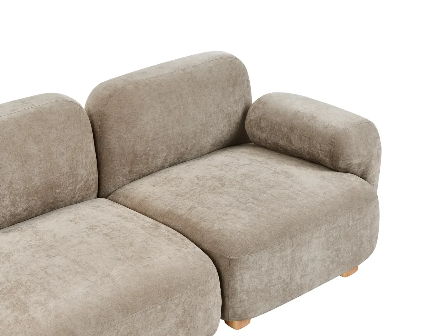 Divano modulare 2 posti AMLI Tessuto Beige