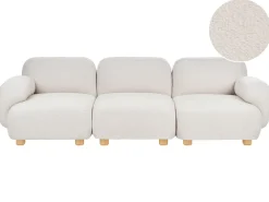Divano modulare 3 posti AMLI Bouclé Bianco sporco