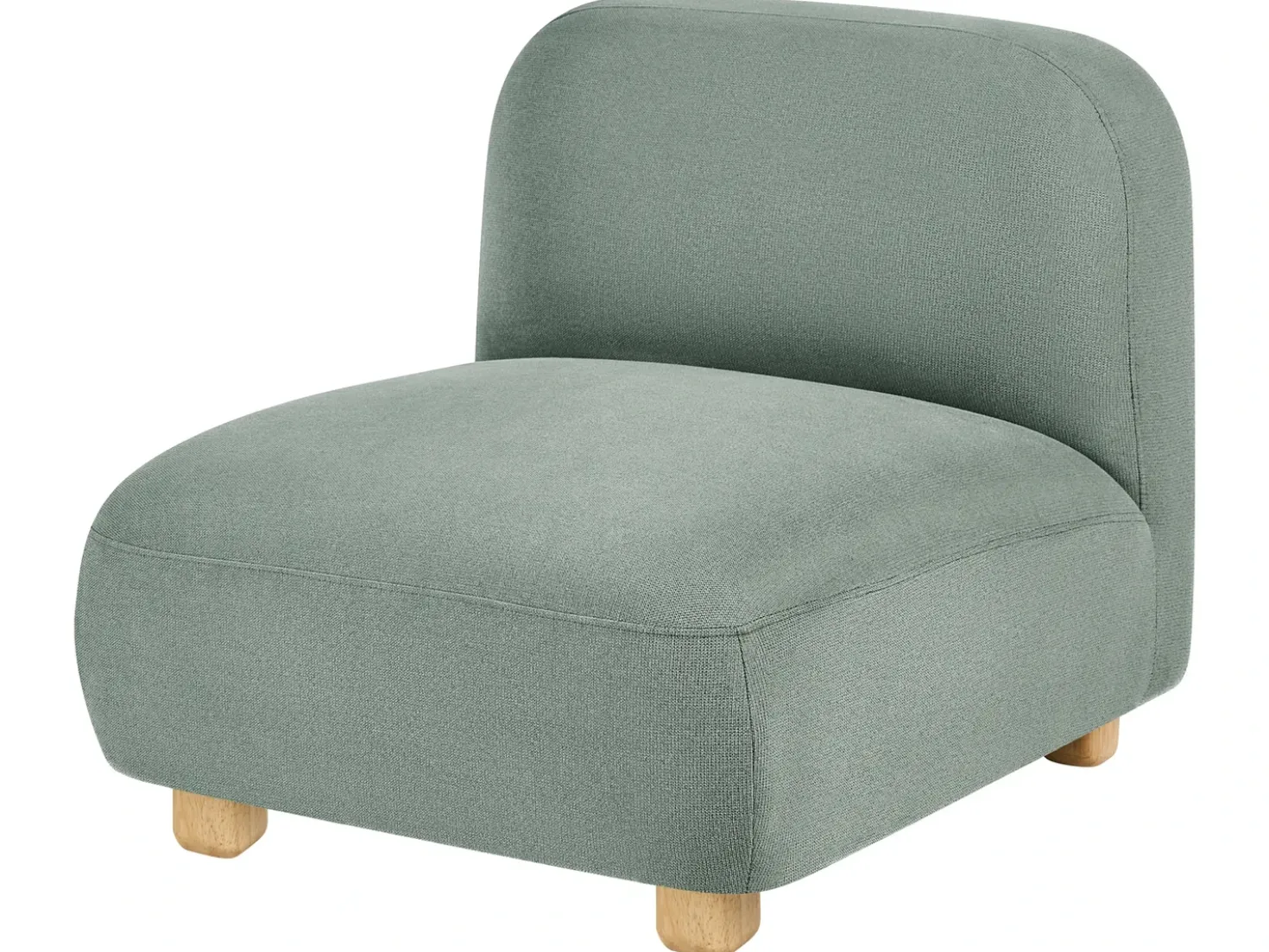 Divano modulare 3 posti AMLI Tessuto Verde chiaro