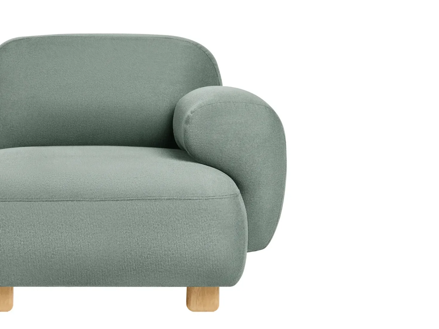 Divano modulare 3 posti AMLI Tessuto Verde chiaro