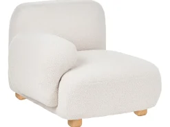 Divano modulare 2 posti AMLI Bouclé Bianco sporco