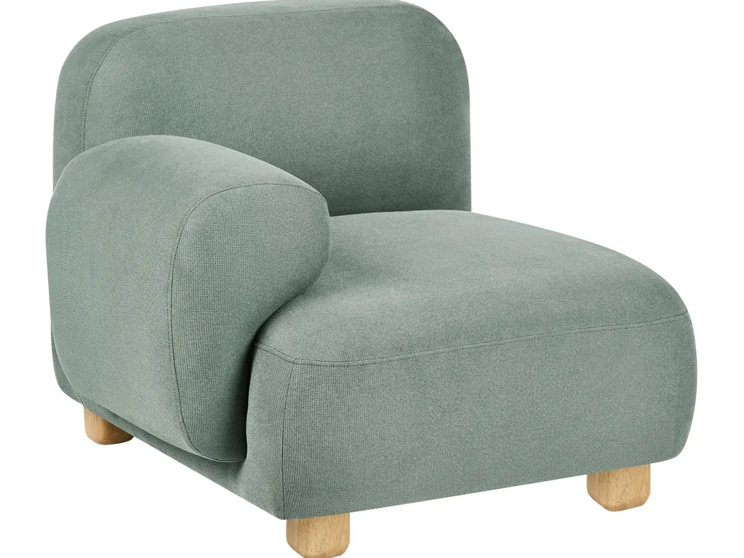 Divano modulare 2 posti AMLI Tessuto Verde chiaro