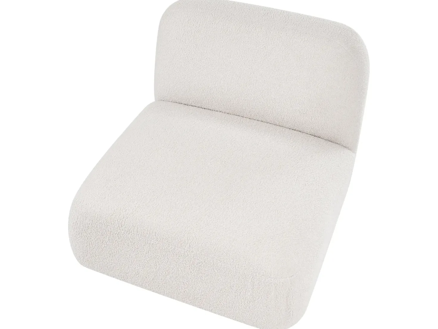Divano modulare 3 posti AMLI Bouclé Bianco sporco
