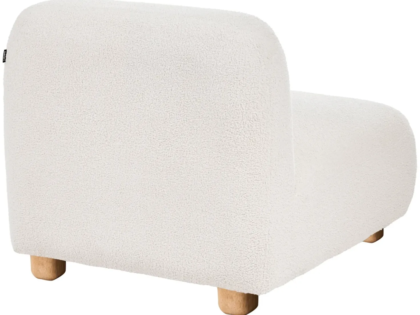 Divano modulare 3 posti AMLI Bouclé Bianco sporco