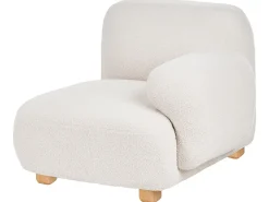 Divano modulare 2 posti AMLI Bouclé Bianco sporco