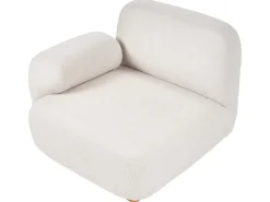 Divano modulare 2 posti AMLI Bouclé Bianco sporco