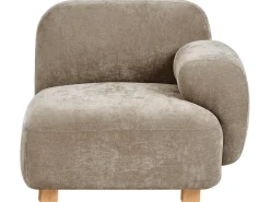 Divano modulare 3 posti AMLI Tessuto Beige con ottomana