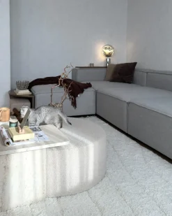 Divano modulare 3 posti ARDAL Tessuto Grigio chiaro
