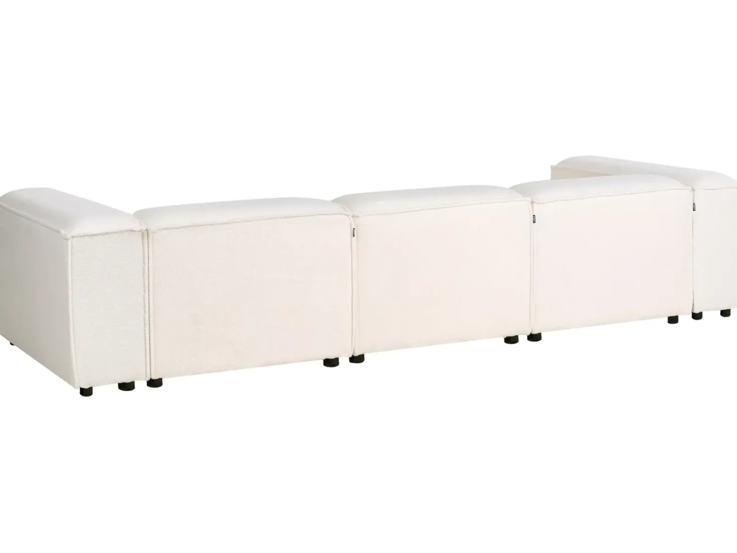 Divano modulare 3 posti ARDAL Bouclé Bianco sporco