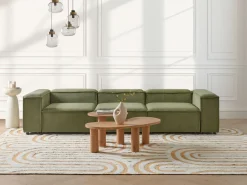 Divano modulare 3 posti ARDAL Velluto a coste Verde