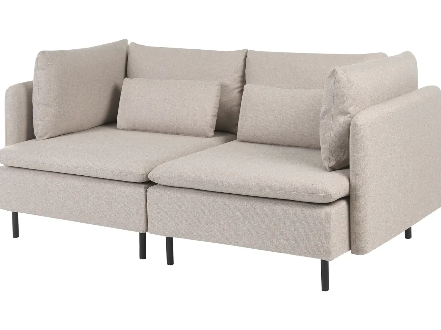 Divano modulare 2 posti EGERIS Tessuto Beige