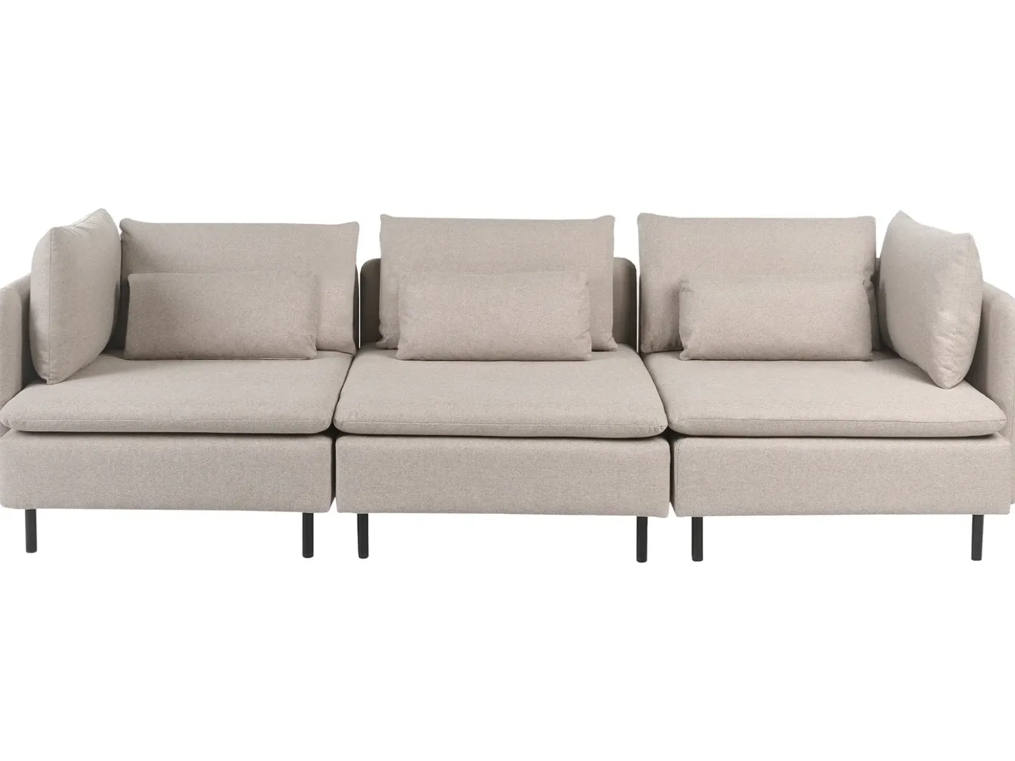 Divano modulare 3 posti EGERIS Tessuto Beige