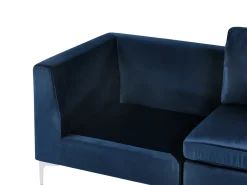 Divano modulare 3 posti EVJA Velluto Blu marino