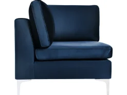 Divano modulare 3 posti EVJA Velluto Blu marino
