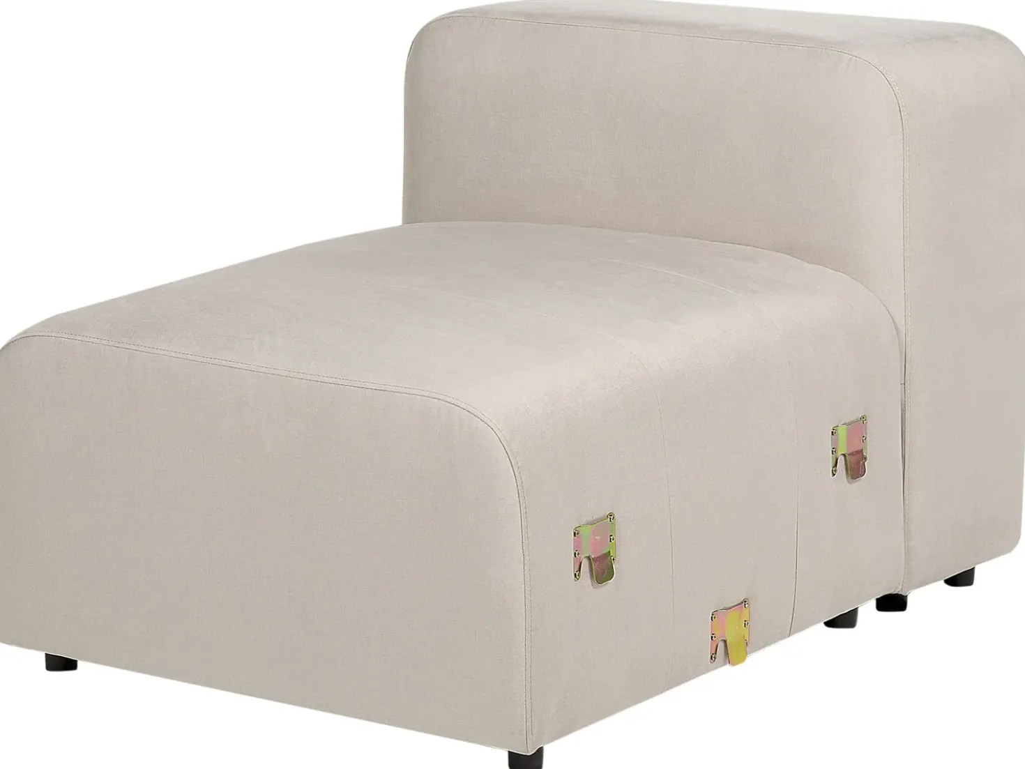 Divano modulare 3 posti FALSTERBO Velluto Beige