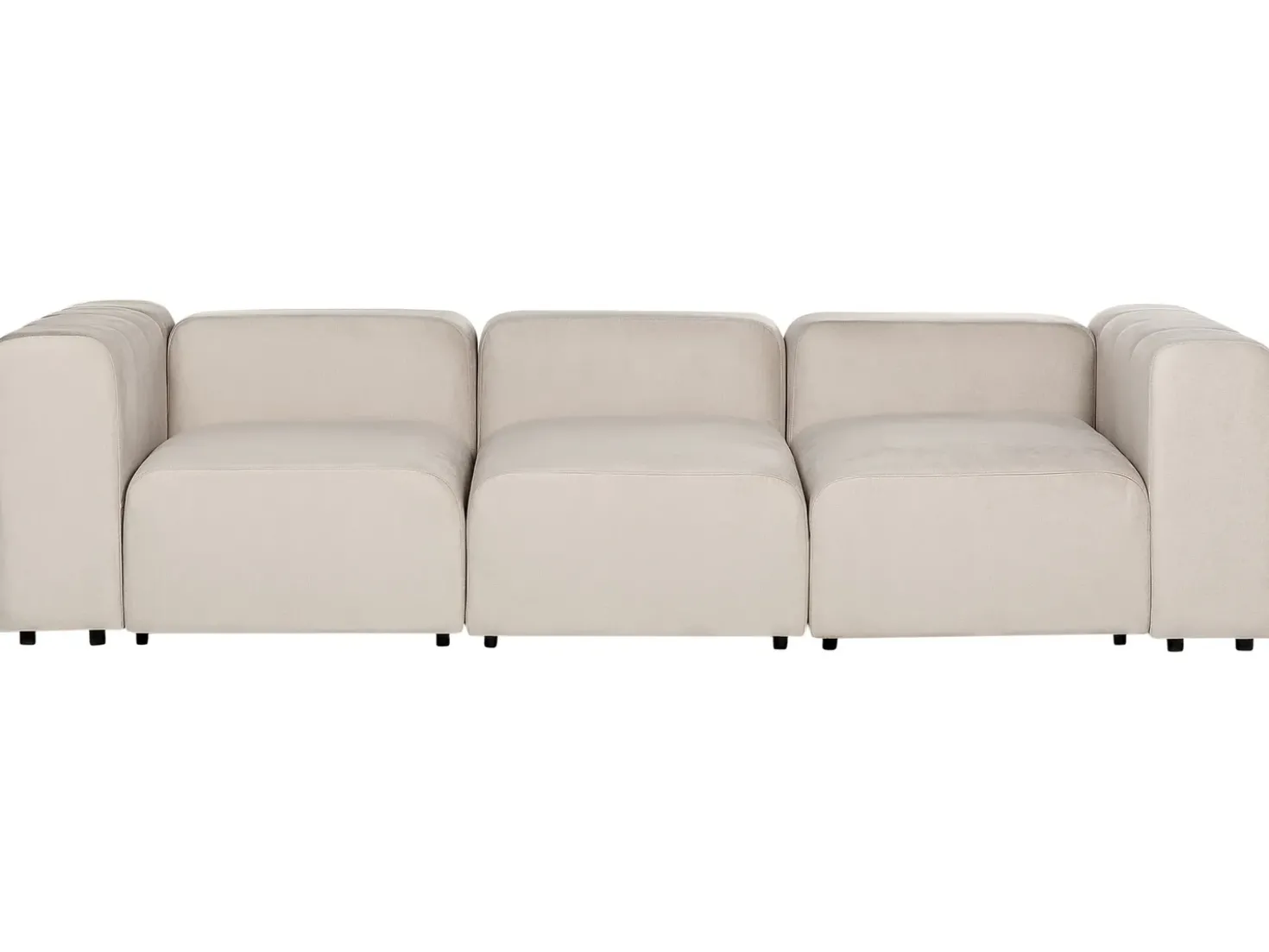 Divano modulare 3 posti FALSTERBO Velluto Beige