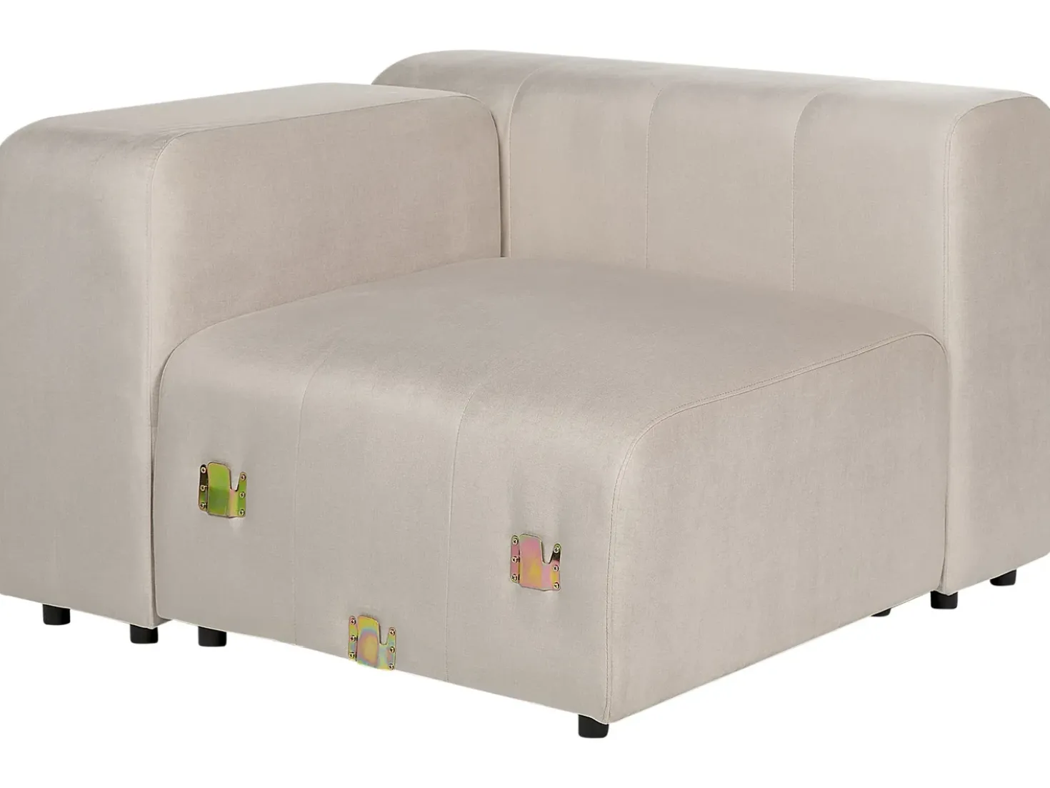 Divano modulare 3 posti FALSTERBO Velluto Beige