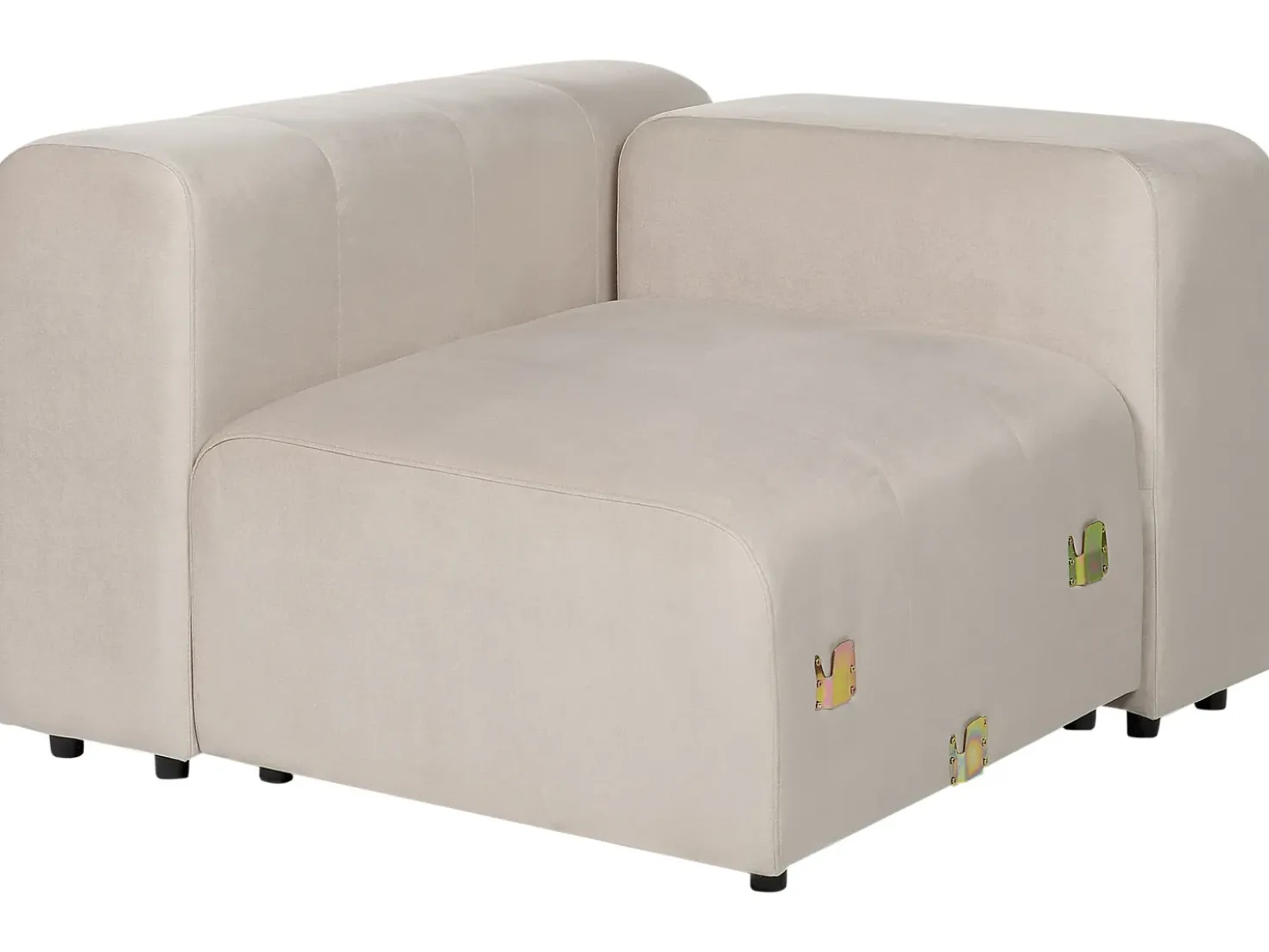 Divano modulare 3 posti FALSTERBO Velluto Beige