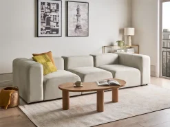 Divano modulare 3 posti FALSTERBO Velluto Beige
