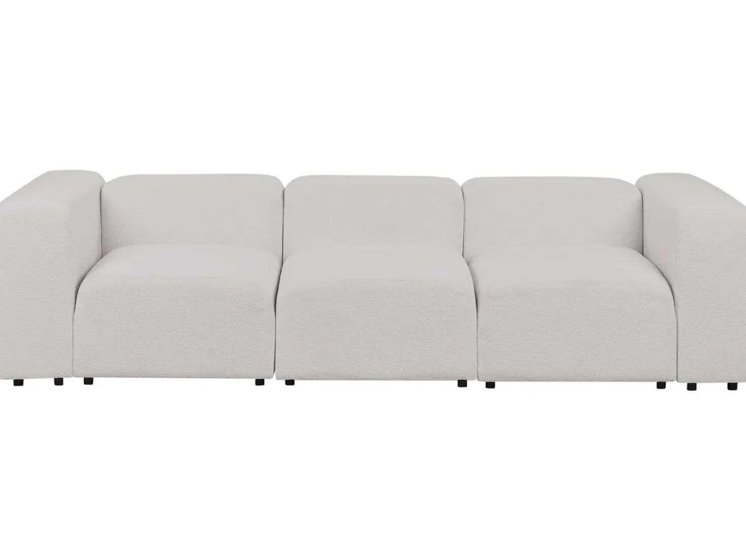 Divano modulare 3 posti FALSTERBO Bouclé Grigio chiaro