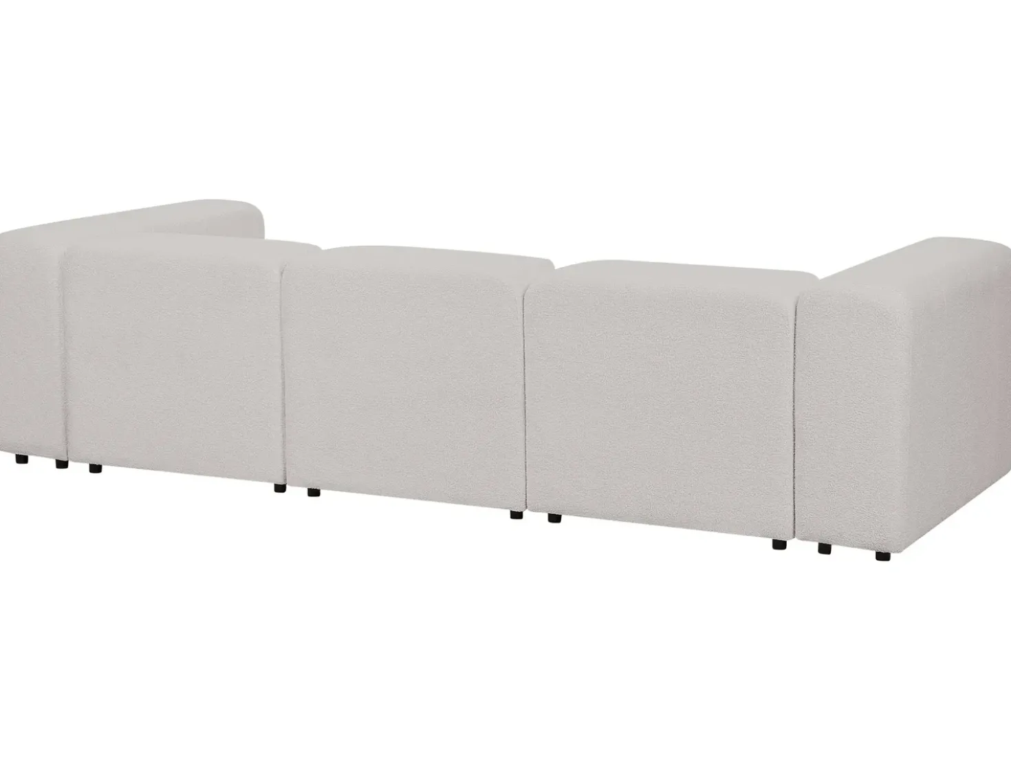 Divano modulare 3 posti FALSTERBO Bouclé Grigio chiaro
