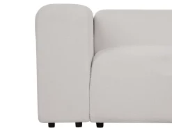 Divano modulare 3 posti FALSTERBO Bouclé Grigio chiaro con ottomana