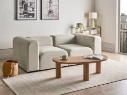 Divano modulare 2 posti FALSTERBO Velluto Beige