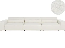 Divano modulare 3 posti HELLNAR Bouclé Bianco sporco
