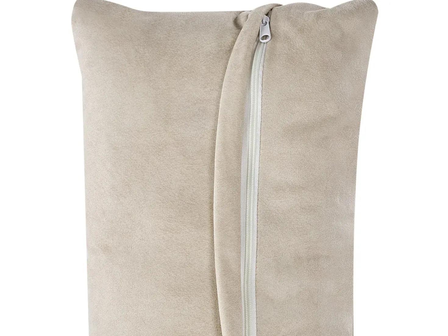 Divano modulare 3 posti HELLNAR Velluto Beige chiaro con ottomana