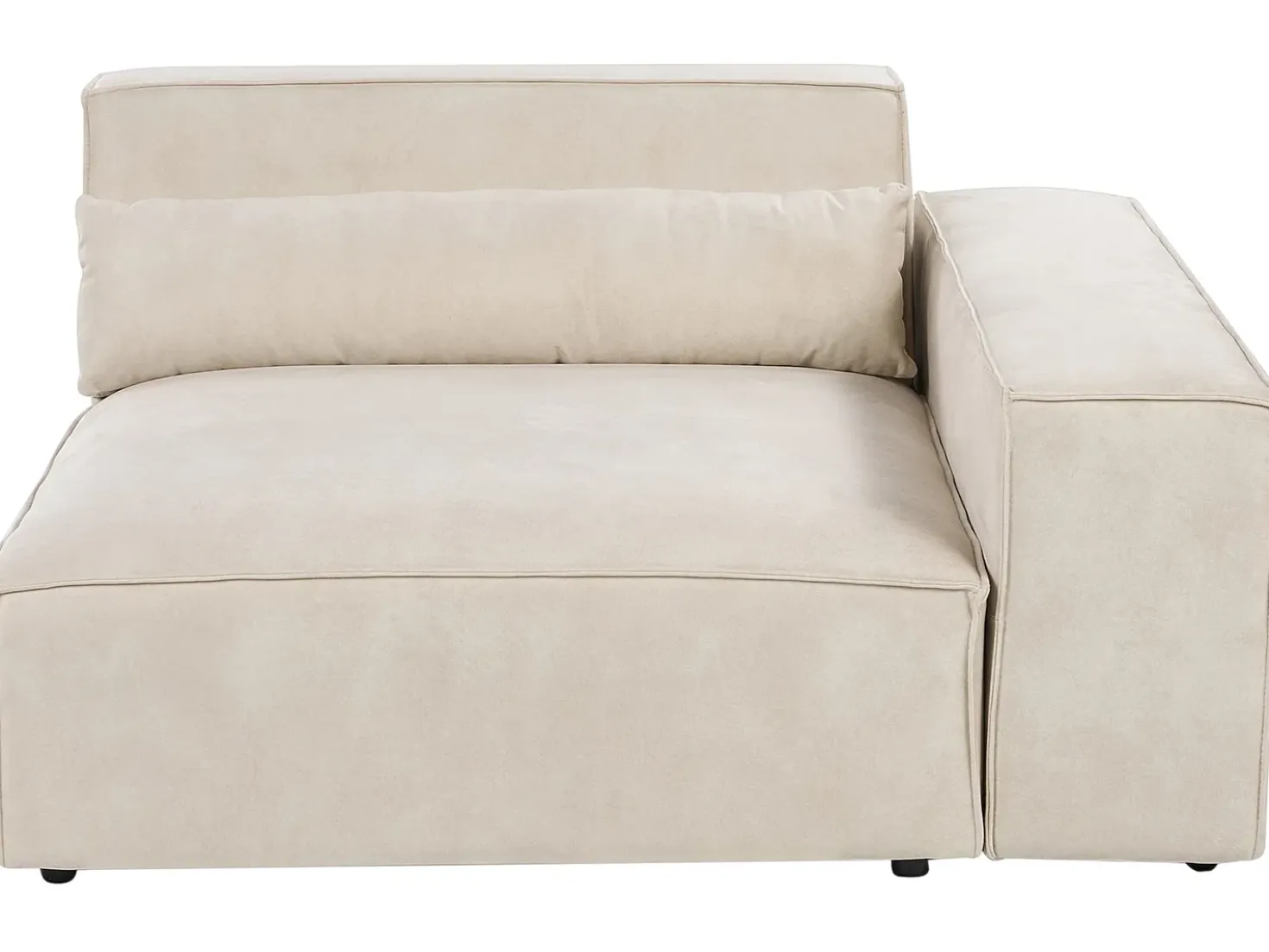 Divano modulare 2 posti HELLNAR Velluto Beige chiaro