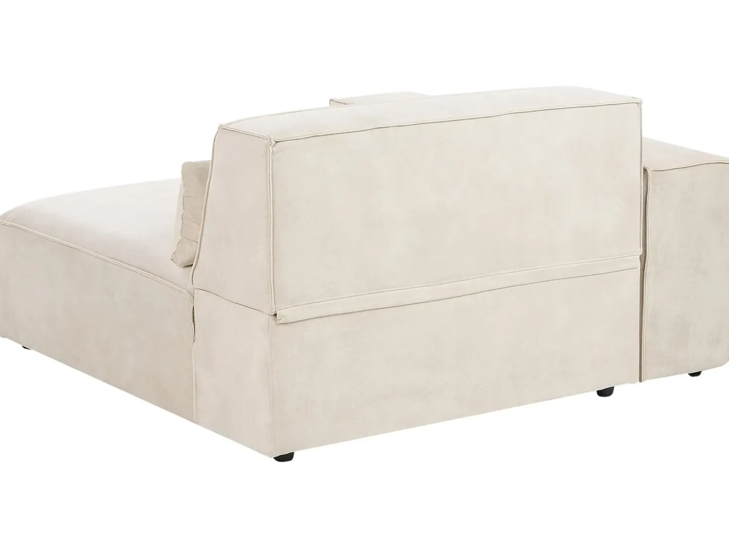 Divano modulare 2 posti HELLNAR Velluto Beige chiaro